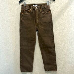 Re/done vintage style 70s ultra high rise jeans size NWT